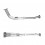 VOLVO 940 2.3 08/90-07/95 Front Pipe