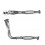 FIAT TIPO 1.6 01/92-02/93 Front Pipe