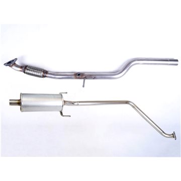 VAUXHALL Viva 1.0 01/15-03/19 Front Pipe & Centre Exhaust Box Silencer